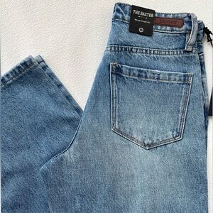 Blank NYC Baxter Ribcage Straight Leg Denim Jeans Size 25 NWT